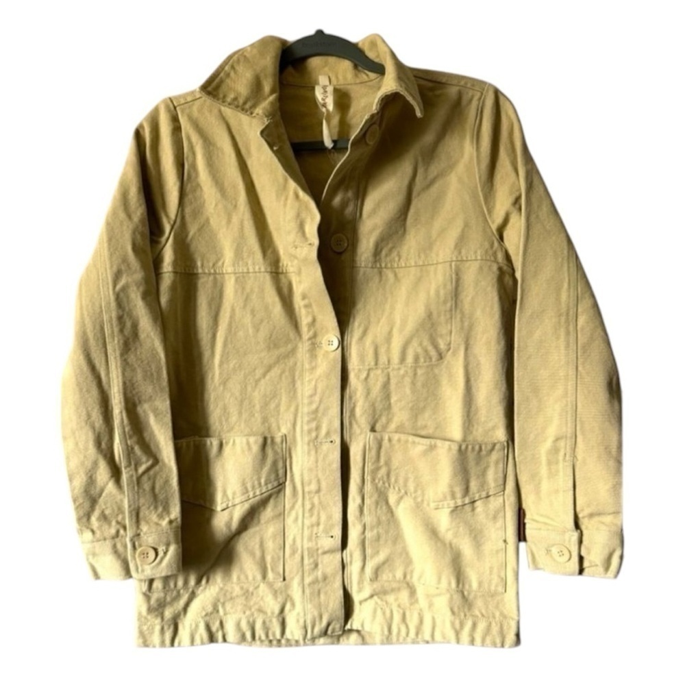 GOUMI X NEW DARLINGS women’s beige canvas canyon jacket